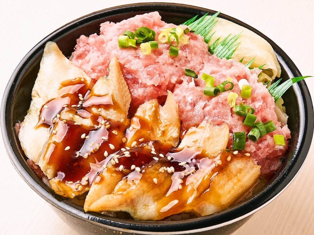 122.穴子ねぎとろ丼 | 魚丼